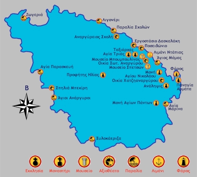 Spetses Map 